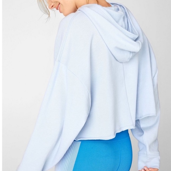 Maddie Ziegler x Fabletics light blue hoodie size xsmall - Picture 2 of 4